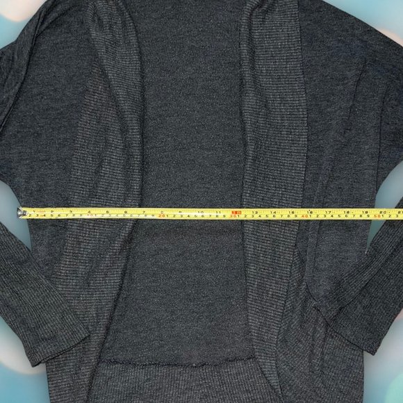 Geri C. New York Women’s Gray Long Sleeve Open Front Cardigan Sweater L - Picture 3 of 4